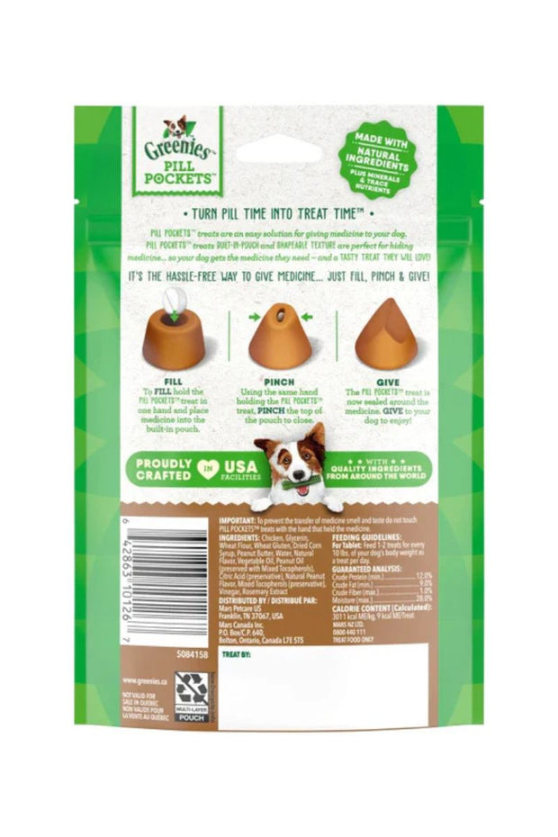 Greenies Pill Pockets Peanut Butter Tablet Size 30 count