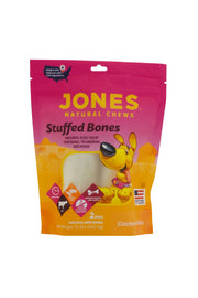 Jones Natural Chews 4" Jawzer Bone Chicken n Rice Filled Bone