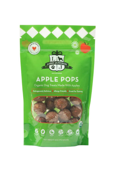 Lord Jameson Apple Pops Organic Dog Treats 6 oz