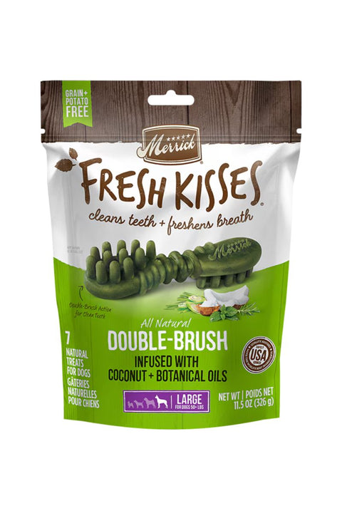 Merrick Fresh Kisses w/ Coconut Oil Dental Dog Treat Large