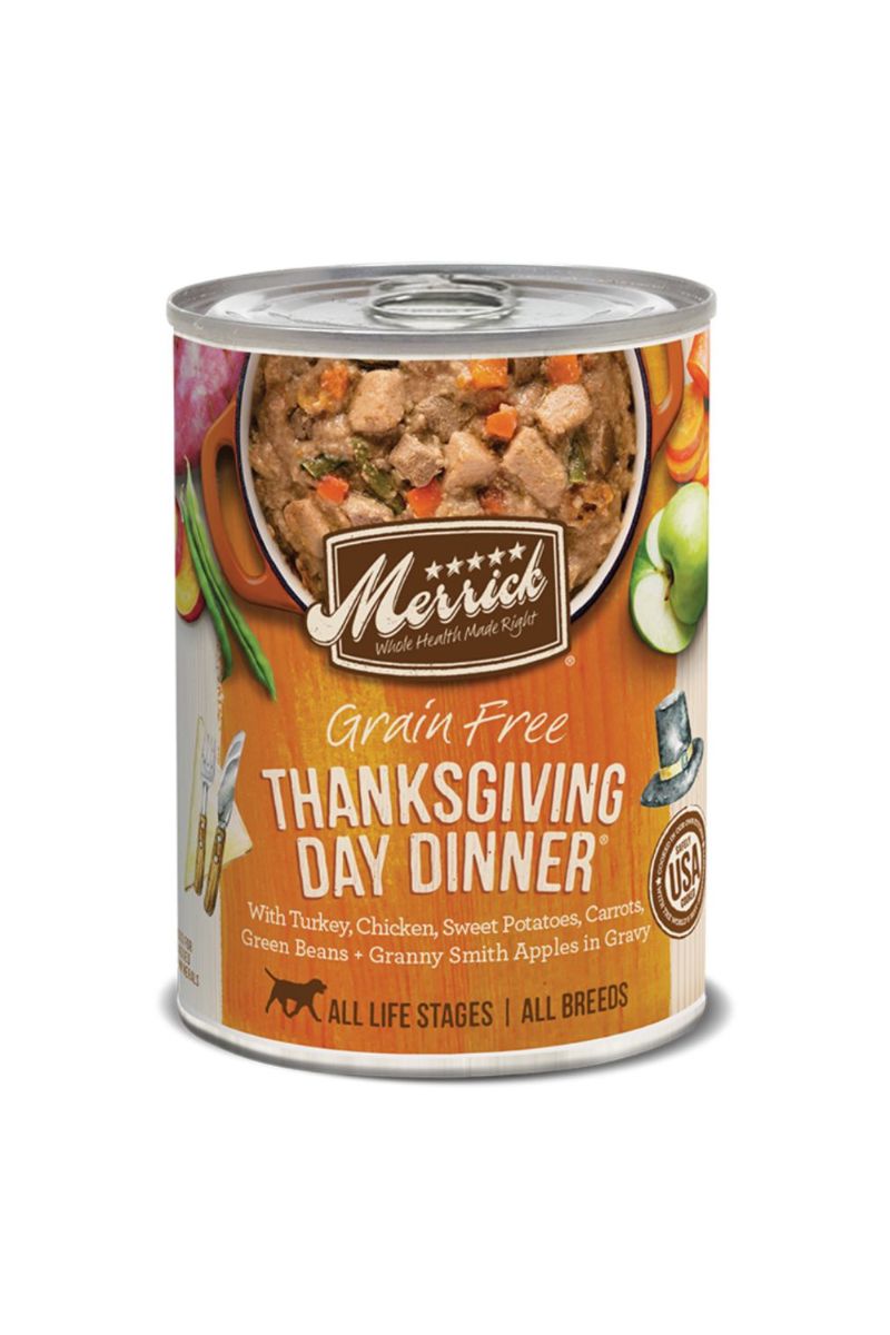 Merrick Grain FreeThanksgiving Dinner Wet Dog Food 12.7 oz
