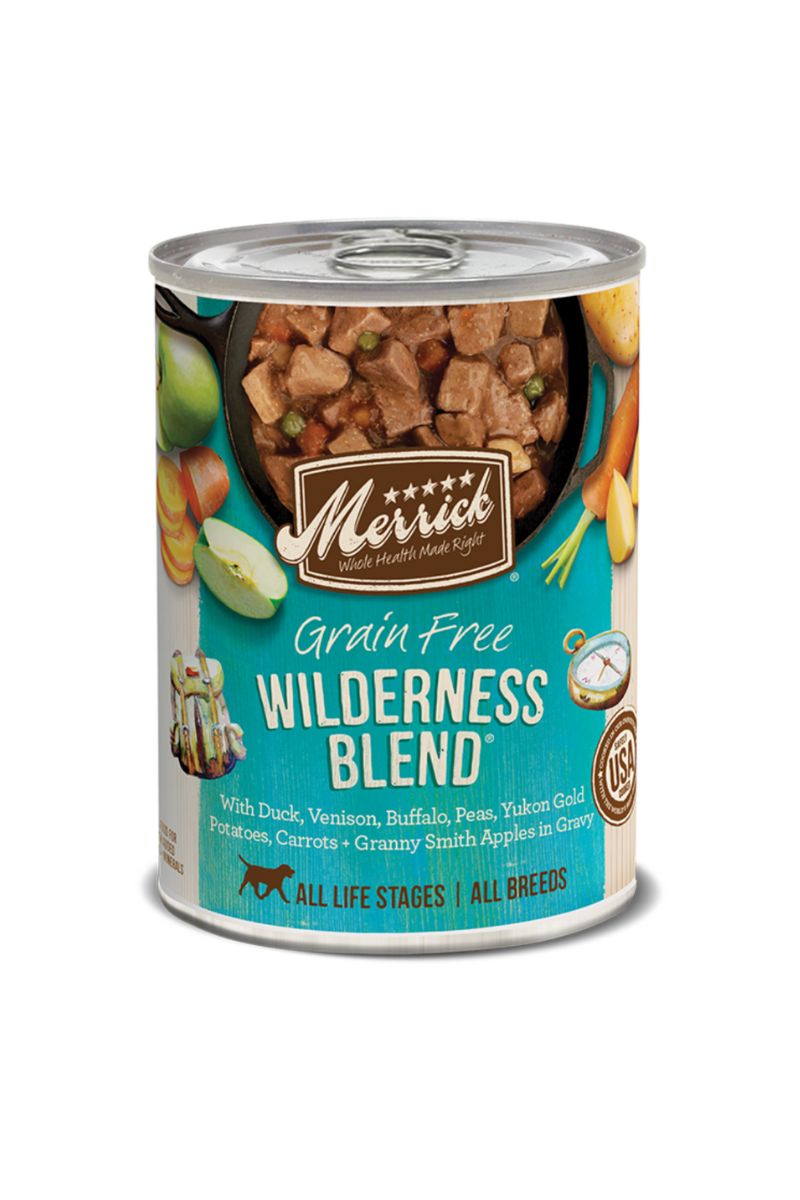 Merrick Grain Free Wilderness Blend Wet Dog Food 12.7 oz