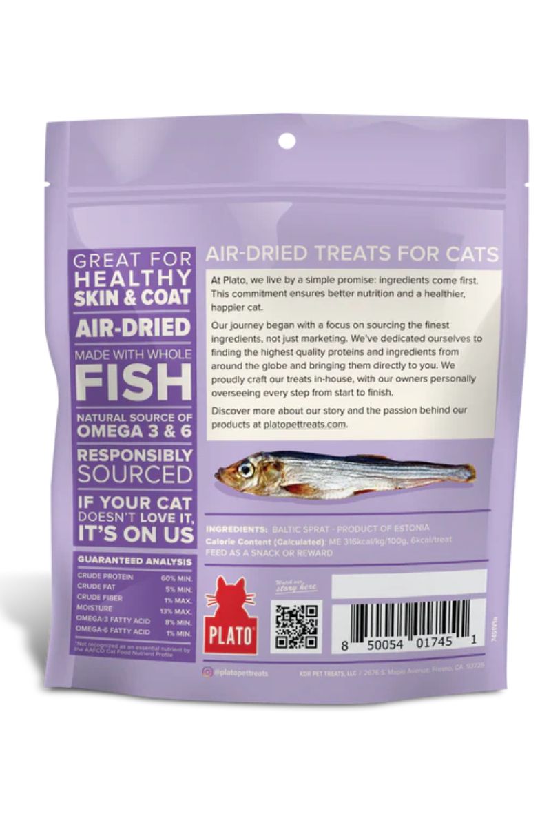 Plato Cat Air-Dried Baltic Sprat Treat 1.5 oz