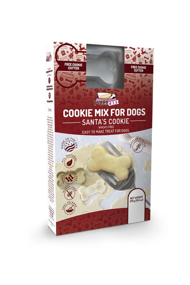 Puppy Cake Santa's Cookie Mix With Cookie Cutter Wheat Free