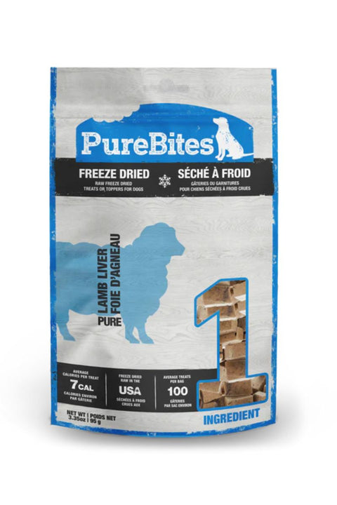 Purebites Freeze Dried Lamb Dog Treats 3.35oz