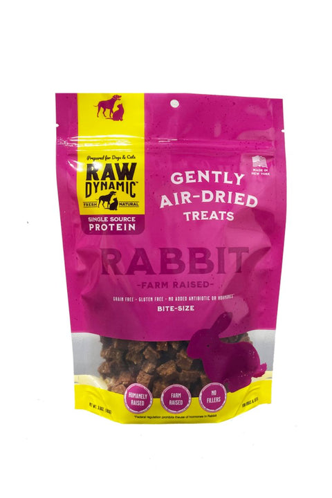 Raw Dynamic Air Dried Rabbit Treat 3.6oz