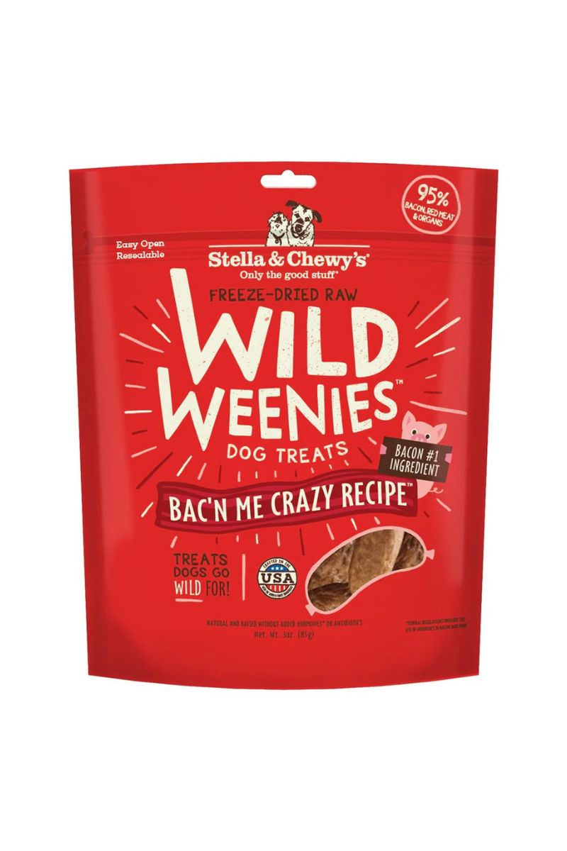 Stella & Chewy's Freeze Dried Wild Weenies Bac'n Me Crazy 3 oz