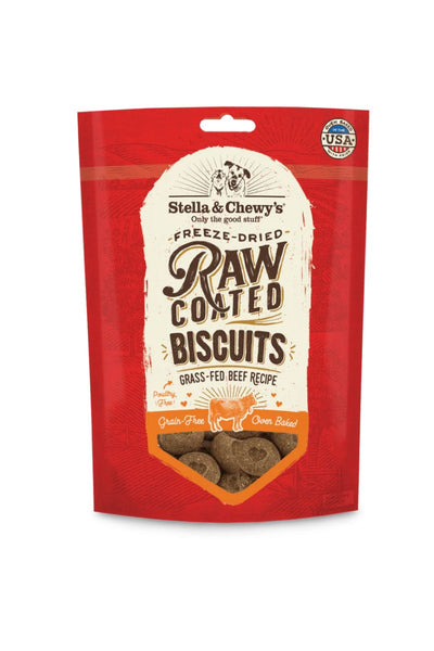 Stella & Chewy's Raw Coated Biscuits Grass Fed Beef 9 oz