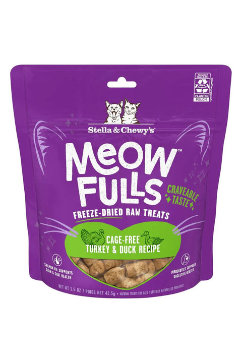 Stella & Chewy's Meowfulls Turkey & Duck Cat Treats 1.5 oz