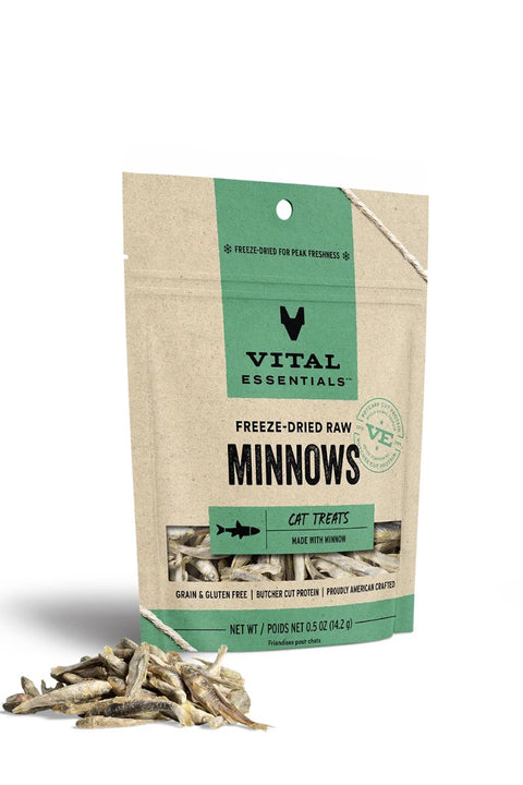 Vital Essentials Freeze Dried Cat Treat Minnows 0.5oz