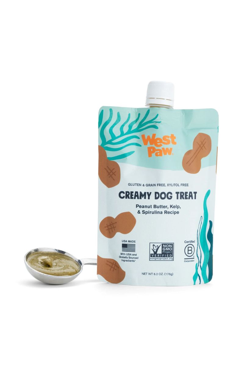 West Paw Creamy Dog Treat Peanut Butter & Kelp