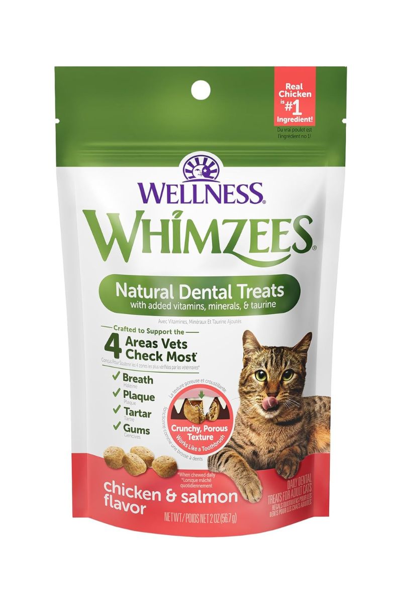 Whimzees Cat Dental Treat Chicken & Salmon 2 oz