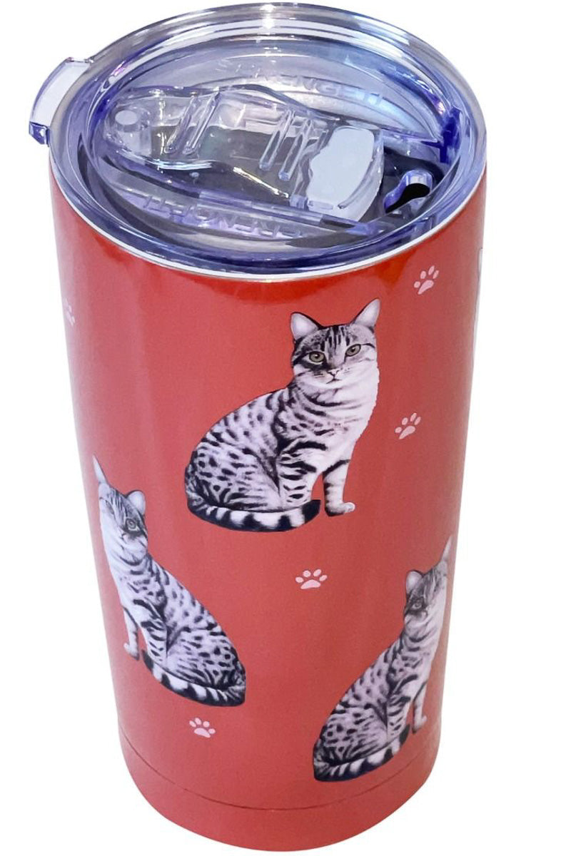 Silver Tabby Cat Serengeti Tumbler