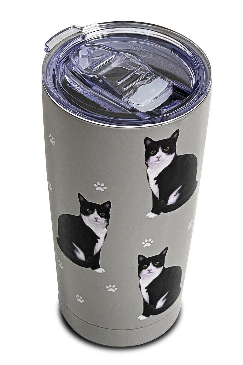 Black and White Cat Serengeti Tumbler