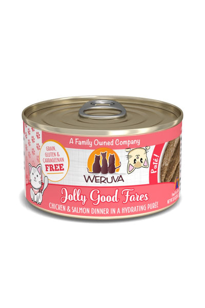 Weruva Pate Jolly Good Times Chicken & Salmon Dinner Canned Cat Food 3 oz
