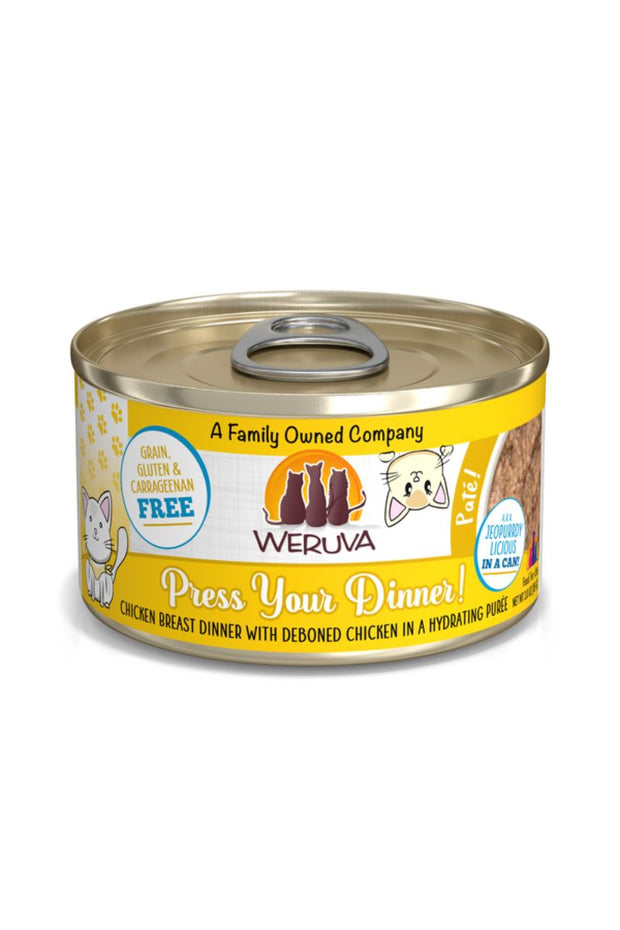 Weruva Pate Press Your Dinner Canned Cat Food 3 oz