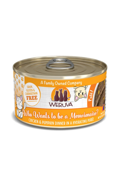 Weruva Pate Who Wants to be Meowionaire Canned Cat Food 3 oz