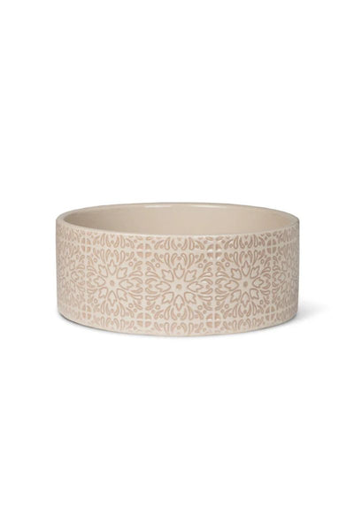 Petshop by Fringe Dog Bowl Sevilla Tile Medium Sand