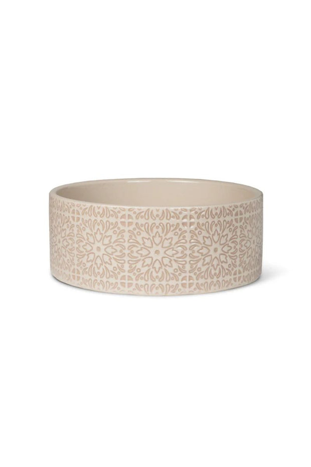 Petshop by Fringe Dog Bowl Sevilla Tile Medium Sand