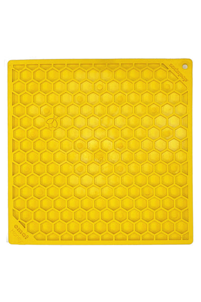SodaPup Honeycomb Lickmat Yellow Large