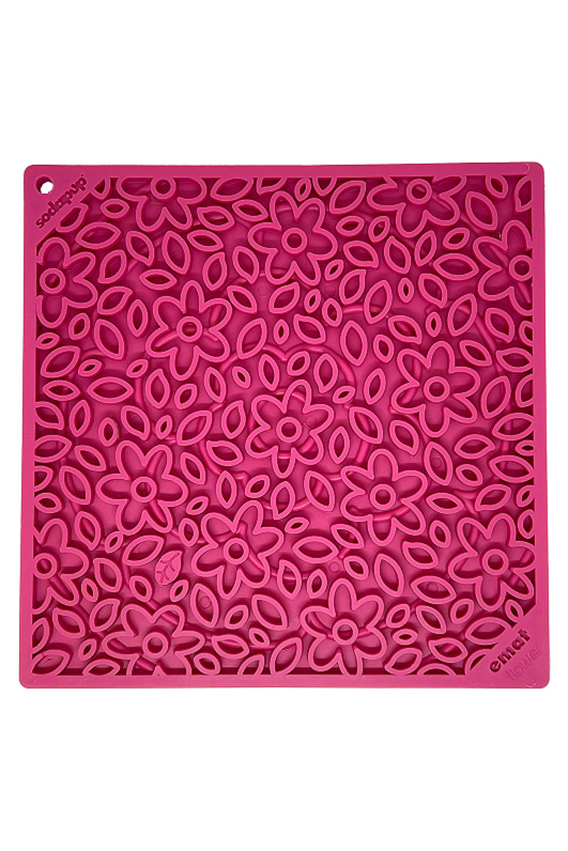 SodaPup Flower Power Lickmat Pink Large