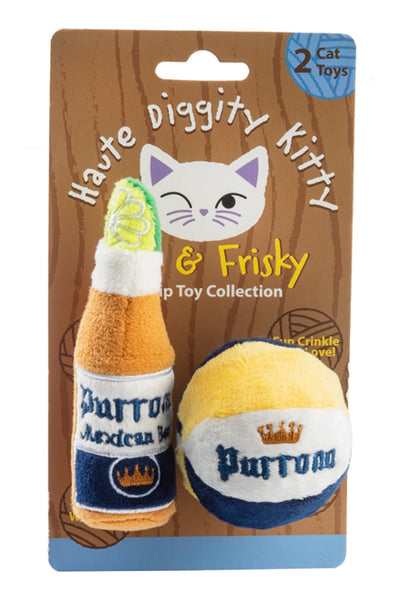 Purrona Beer Bottle & Ball Cat Toy