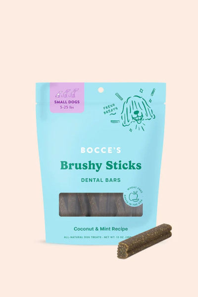 Bocce's Bakery Dog Treats Brushy Sticks Small