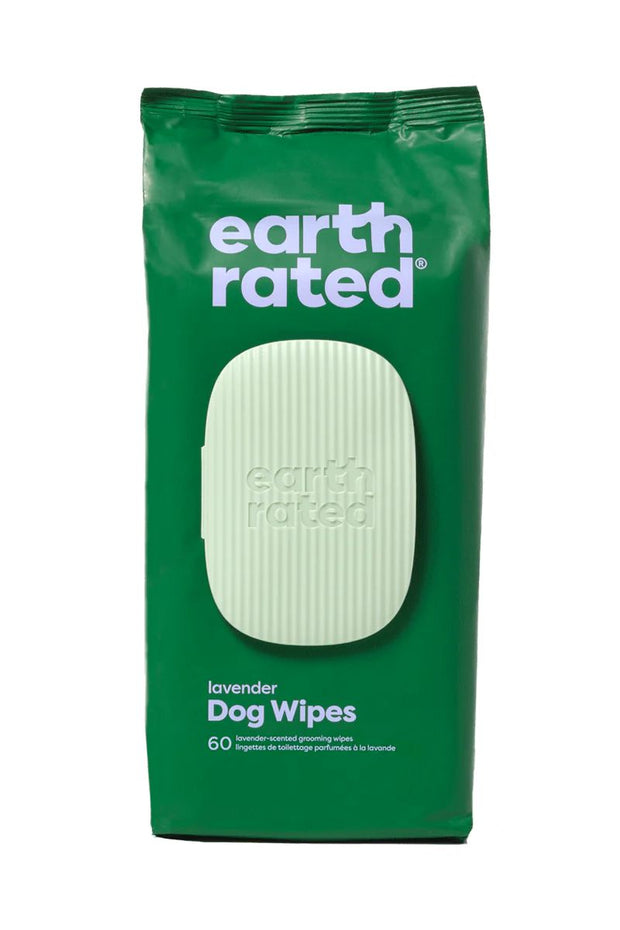 Earth Rated Dog Grooming Wipes 60 Count Lavender