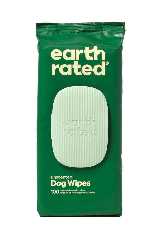 Earth Rated Dog Wipes Unscented 100 Count