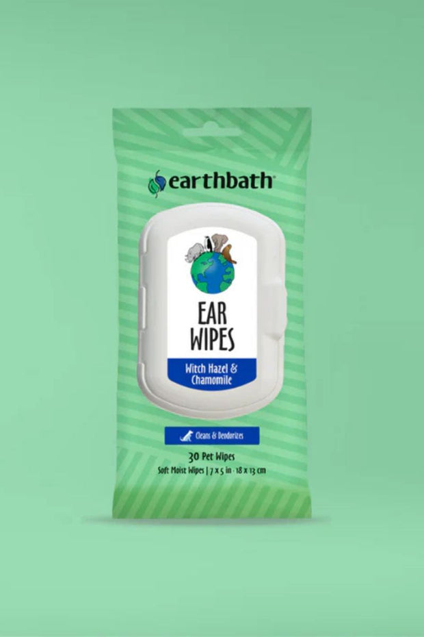 Earthbath Ear Wipes Witch Hazel & Chamomile