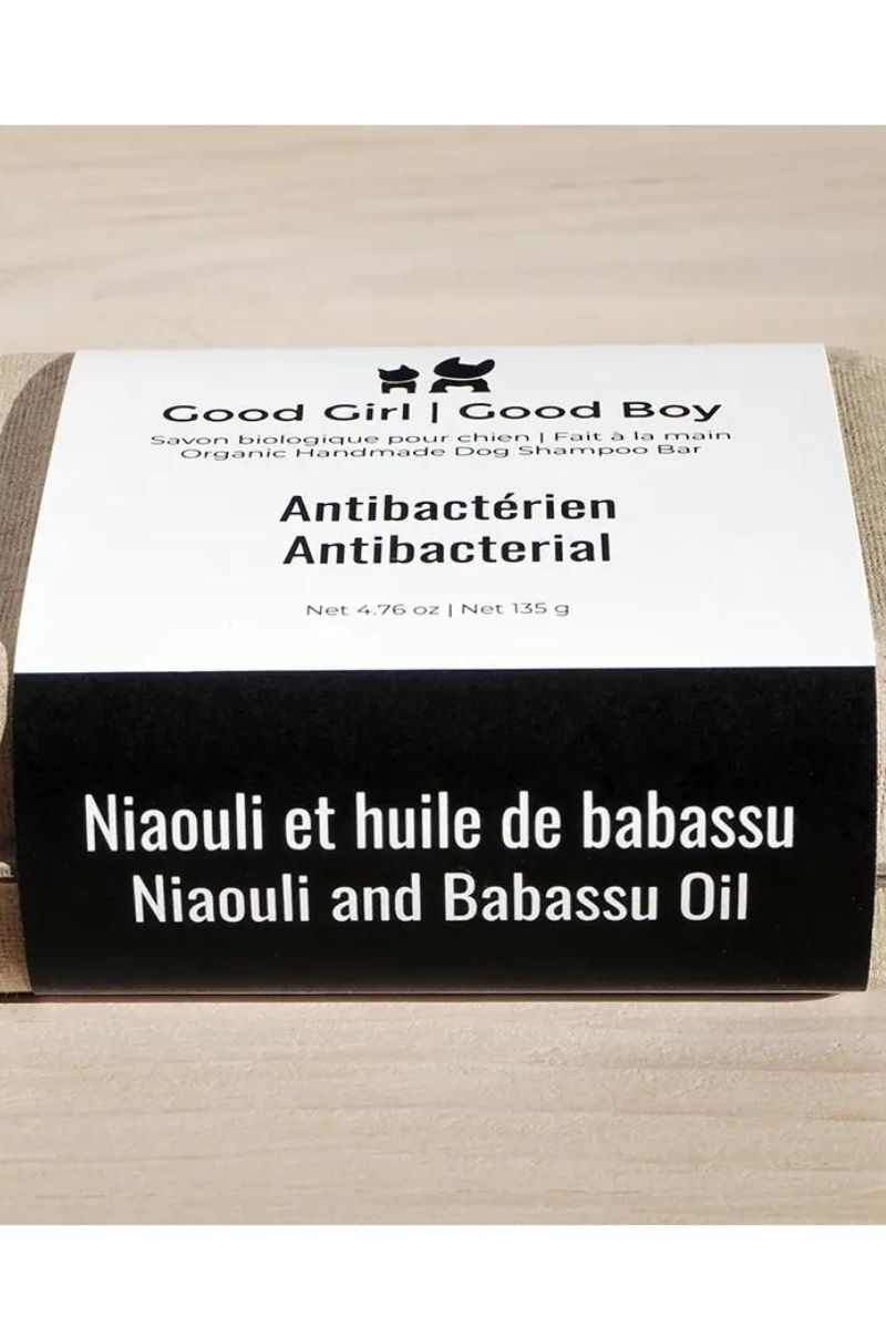 Good Girl Good Boy Niaouli Organic Bar Soap-Antibacterial For Dogs 4.76 oz