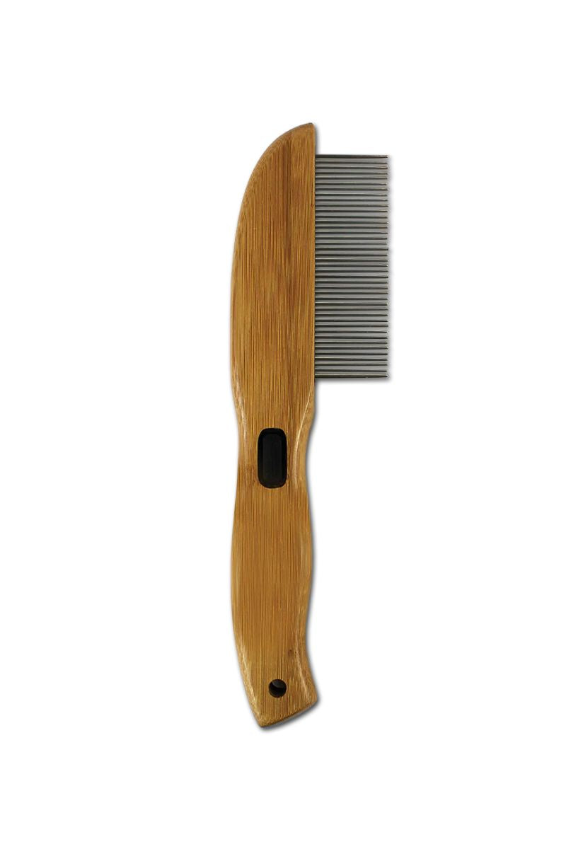 Bamboo Groom Rotating Pin Comb with 41 Rounded Pins