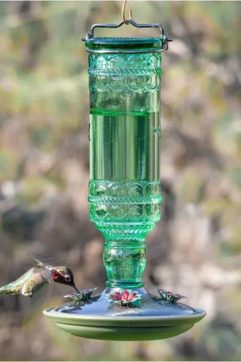 Perky Pet Hummingbird Feeder Antique Green