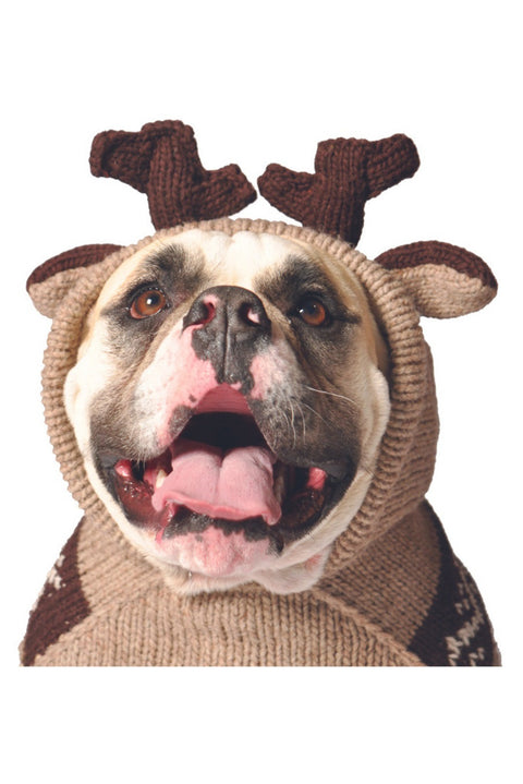 Chilly Dog Moosey Hooded Sweater Medium