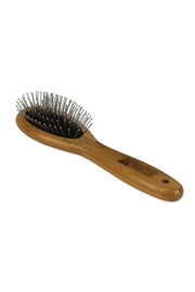 Bamboo Groom Oval Pin Brush with Stainless Steel Pins Small/Medium