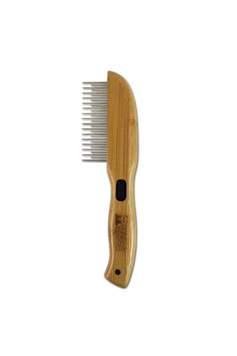 Bamboo Groom Rotating Pin Comb with 31 Rounded Pins