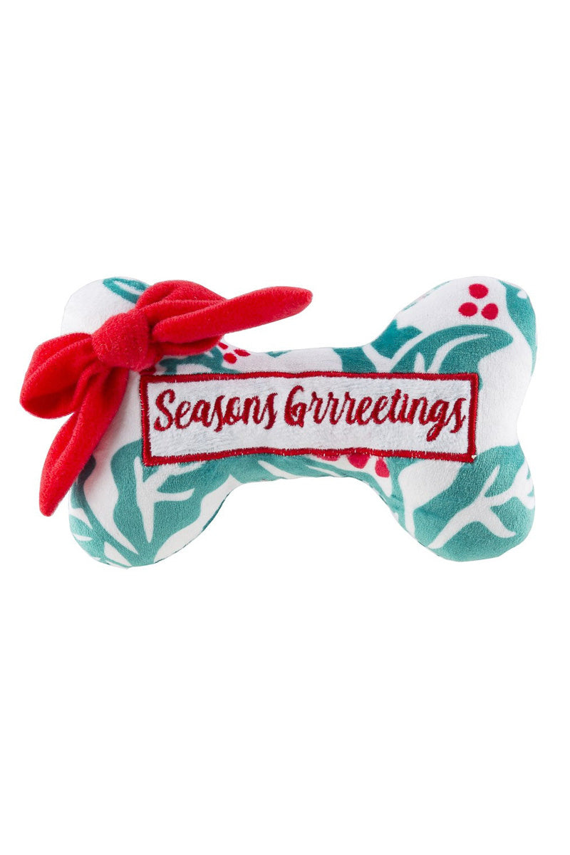 Haute Diggity Dog Holly Print Bone Seasons Grrreetings