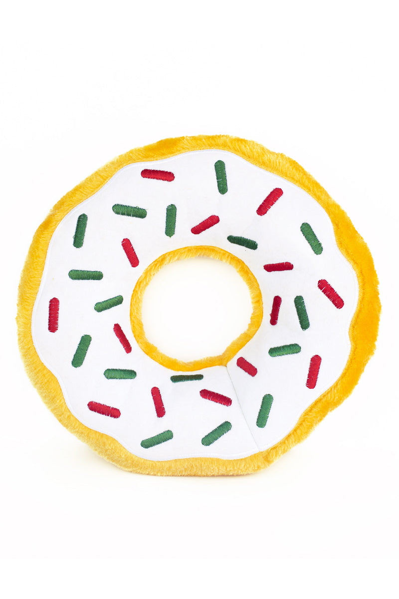 ZippyPaws Holiday Peppermint Donutz 10.5"