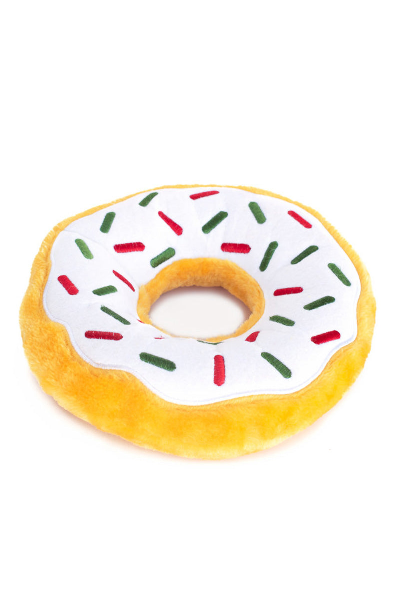 ZippyPaws Holiday Peppermint Donutz 10.5"