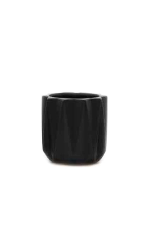 Casabella Dimensional Planter 5.5" Black Matte