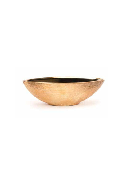 Gold Etched Boat Planter 14"