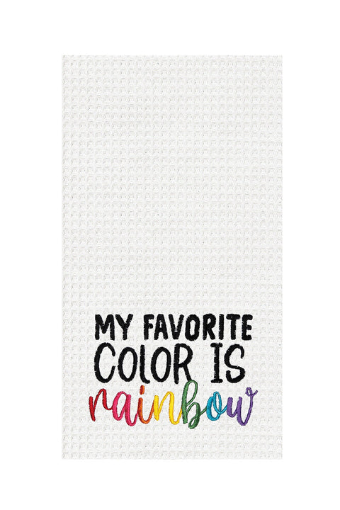 My Favorite Color Is Rainbow Towel