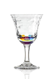 Merritt Diamond Acrylic Wine Glass 12 oz Rainbow