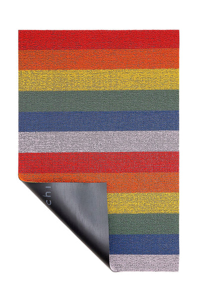 Chilewich Pride Stripe Shag Utility Rainbow 24"x36"