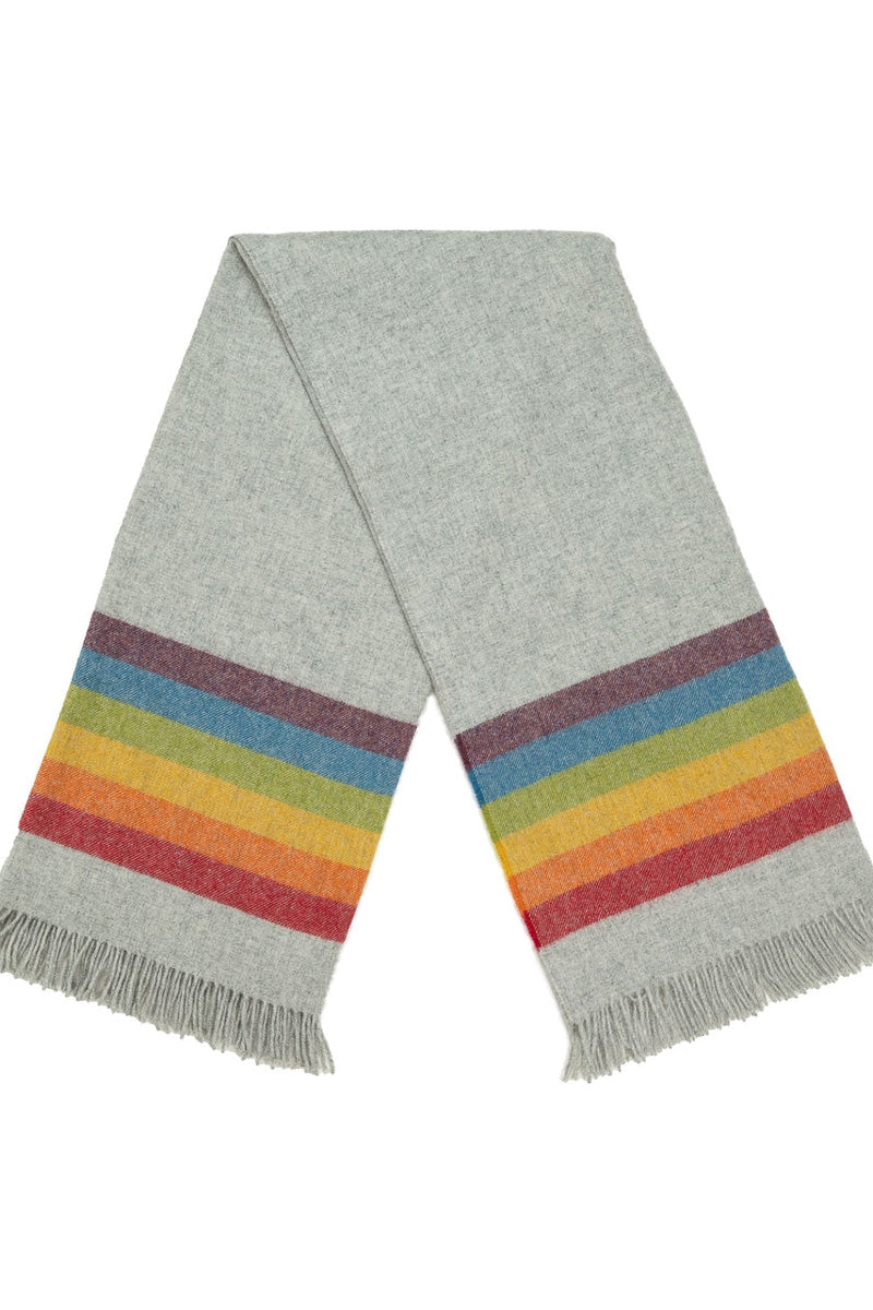 THROW MERINO WOOL PRIDE GREY