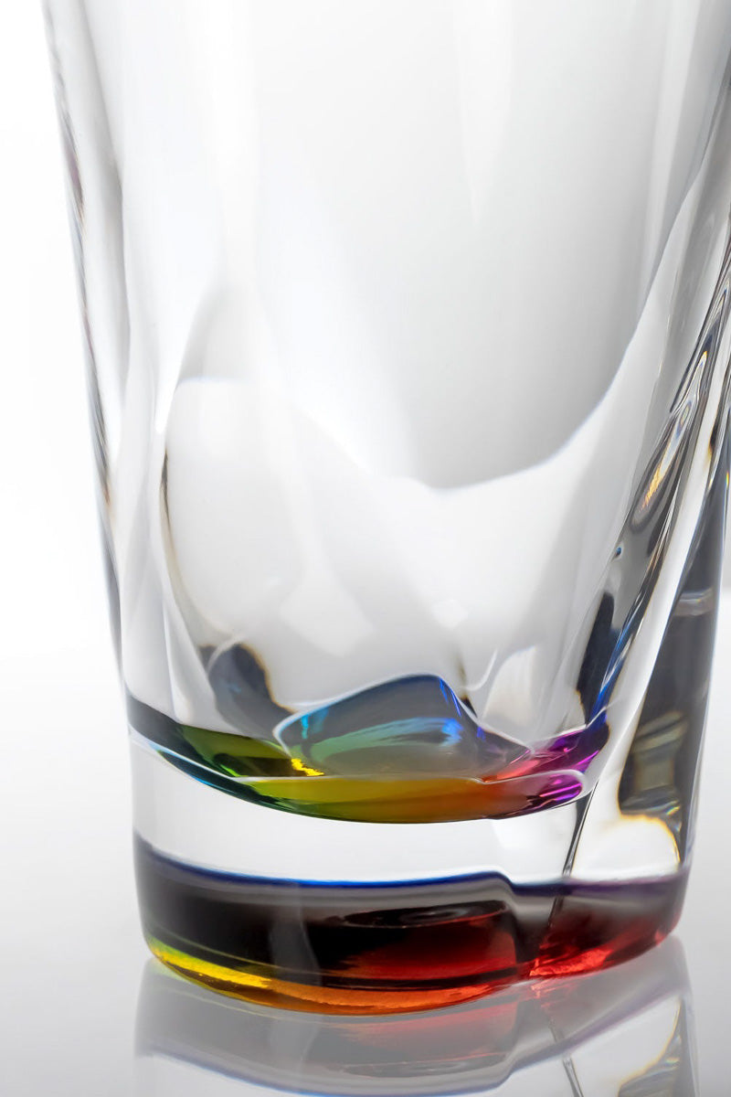 Merritt Diamond Acrylic Tumbler Glass 16 oz Rainbow