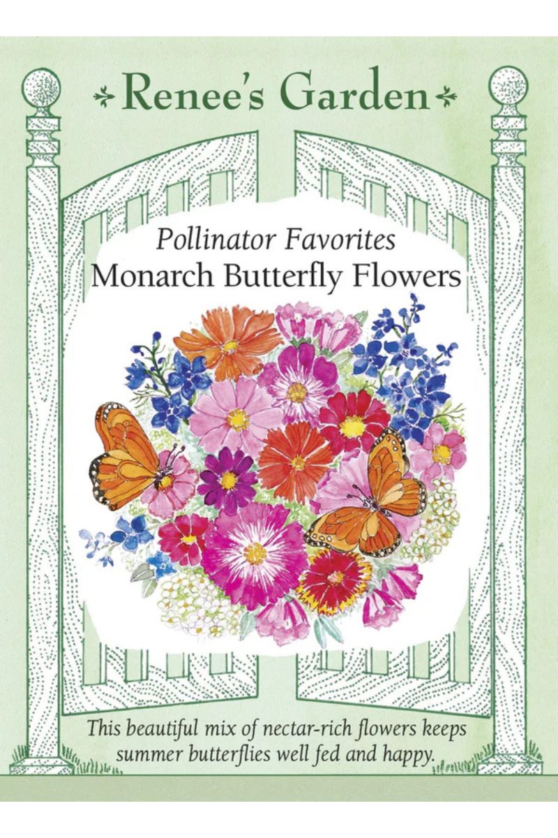 Renee's Garden Pollinator Favorites Monarch Butterfly Flowers Mix Seeds