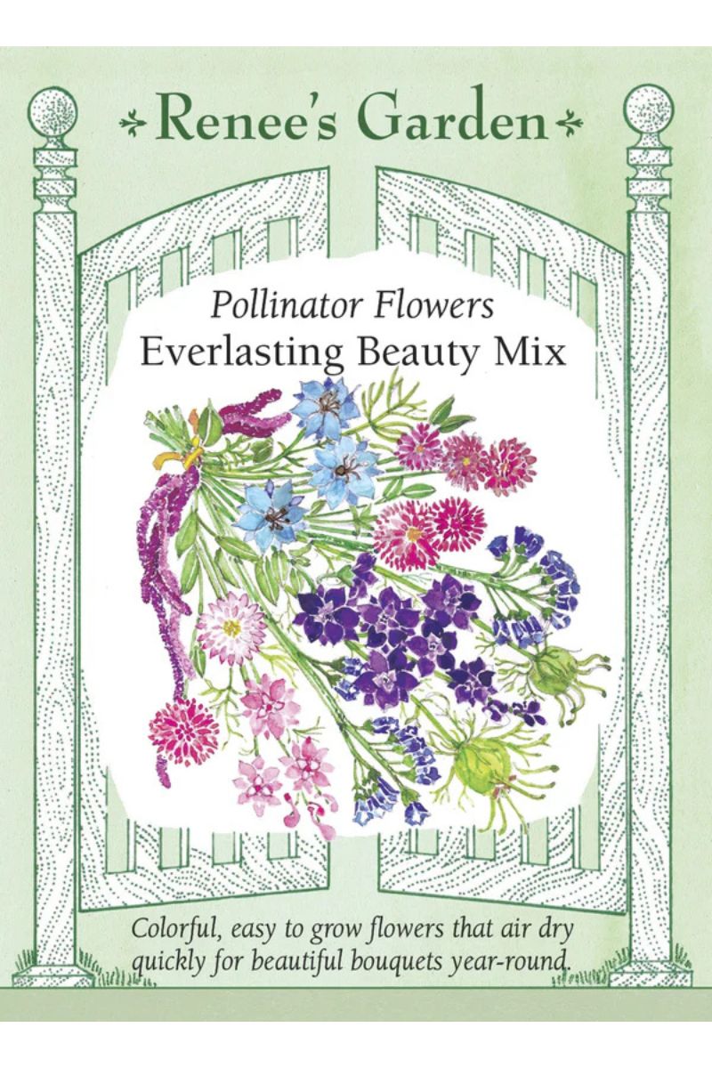 Renee's Garden Pollinator Flowers 'Everlasting Beauty Mix' Seeds