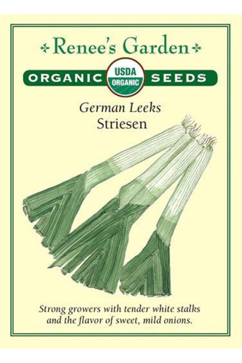 Renee's Garden German Leeks Striesen Organic Seeds