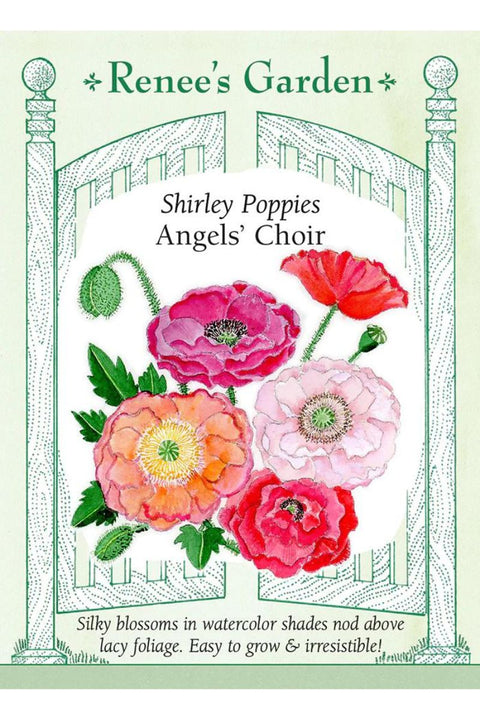 Renee's Garden Shirley Poppies Angels' Choir Seeds